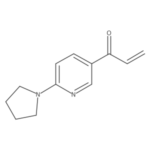 1-[6-(Pyrrolidin-1-yl)pyridin-3-yl]prop-2-en-1-one Structure