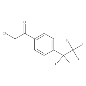 2-Chloro-1-[4-(pentafluoroethyl)phenyl]ethan-1-one结构式
