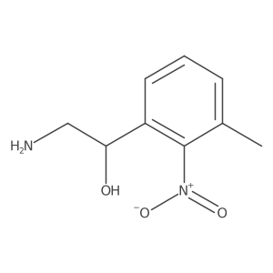 2-Amino-1-(3-methyl-2-nitrophenyl)ethan-1-ol结构式