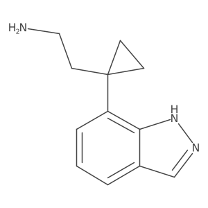 2-[1-(1H-indazol-7-yl)cyclopropyl]ethan-1-amine Structure