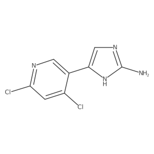 5-(4,6-dichloropyridin-3-yl)-1H-imidazol-2-amine Structure