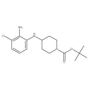 1,1-Dimethylethyl 4-[(2-amino-3-chlorophenyl)amino]-1-piperidinecarboxylate结构式