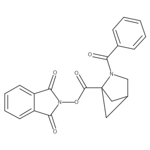 1,3-dioxo-2,3-dihydro-1H-isoindol-2-yl 2-benzoyl-2-azabicyclo[2.1.1]hexane-1-carboxylate结构式