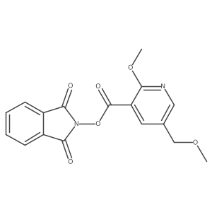 1,3-dioxo-2,3-dihydro-1H-isoindol-2-yl 2-methoxy-5-(methoxymethyl)pyridine-3-carboxylate结构式