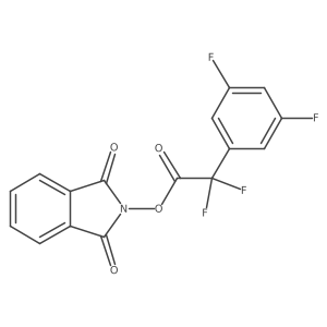 1,3-dioxo-2,3-dihydro-1H-isoindol-2-yl 2-(3,5-difluorophenyl)-2,2-difluoroacetate结构式