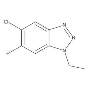 5-chloro-1-ethyl-6-fluoro-1H-1,2,3-benzotriazole Structure