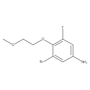 3-Bromo-5-fluoro-4-(2-methoxy-ethoxy)-phenylamine Structure