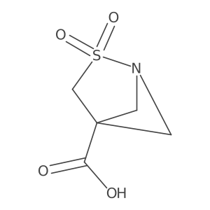 2,2-Dioxo-2lambda6-thia-1-azabicyclo[2.1.1]hexane-4-carboxylic acid结构式
