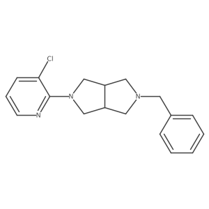 2-{5-Benzyl-octahydropyrrolo[3,4-c]pyrrol-2-yl}-3-chloropyridine结构式