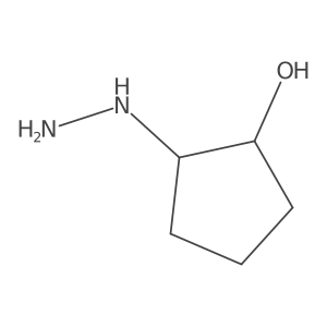 (1S,2R)-2-Hydrazineylcyclopentan-1-ol结构式