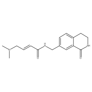 (E)-4-(Dimethylamino)-N-[(1-oxo-3,4-dihydro-2H-isoquinolin-7-yl)methyl]but-2-enamide Structure