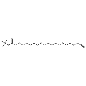 tert-Butyl 3,6,9,12,15,18-hexaoxahenicos-20-ynoate Structure