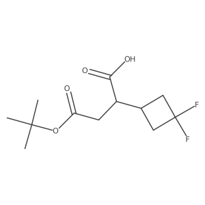 (S)-4-(tert-Butoxy)-2-(3,3-difluorocyclobutyl)-4-oxobutanoic acid结构式
