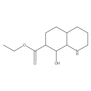 Ethyl 8-hydroxy-decahydroquinoline-7-carboxylate结构式