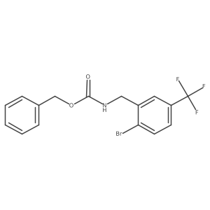 benzyl N-{[2-bromo-5-(trifluoromethyl)phenyl]methyl}carbamate Structure