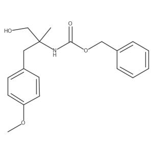 benzyl N-[1-hydroxy-3-(4-methoxyphenyl)-2-methylpropan-2-yl]carbamate结构式