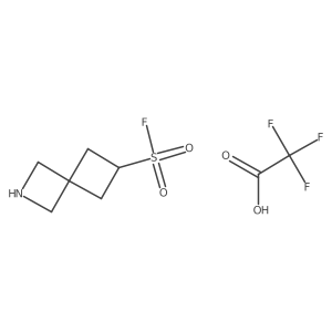 2-Azaspiro[3.3]heptane-6-sulfonyl fluoride; trifluoroacetic acid结构式