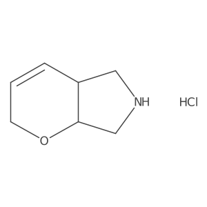 rac-(4aR,7aR)-2H,4aH,5H,6H,7H,7aH-pyrano[2,3-c]pyrrole hydrochloride结构式