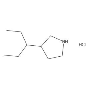 3-(Pentan-3-yl)pyrrolidinehydrochloride Structure