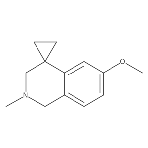 2',3'-Dihydro-6'-methoxy-2'-methylspiro[cyclopropane-1,4'(1'H)-isoquinoline] Structure
