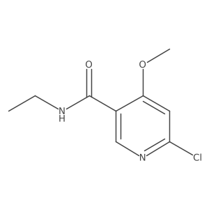 6-Chloro-N-ethyl-4-methoxynicotinamide结构式