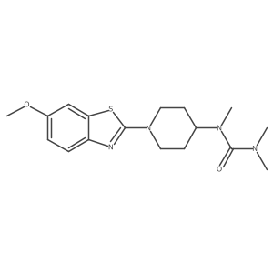 1-[1-(6-Methoxy-1,3-benzothiazol-2-yl)piperidin-4-yl]-1,3,3-trimethylurea结构式