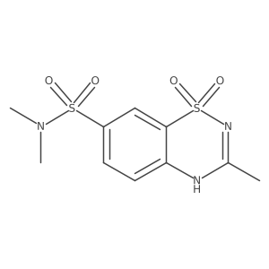 124-Benzthidiazin-1O2-3ME-7SO2N(dime) Structure