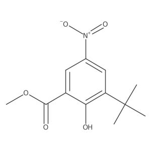 Methyl 3-tert-butyl-2-hydroxy-5-nitrobenzoate结构式