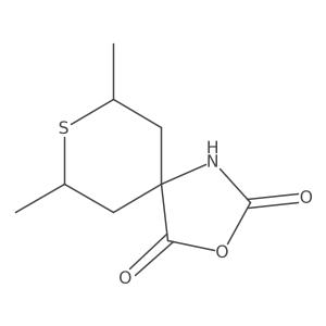 7,9-Dimethyl-3-oxa-8-thia-1-azaspiro[4.5]decane-2,4-dione Structure