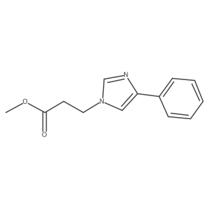 Methyl 3-(4-phenyl-1H-imidazol-1-yl)propionate结构式