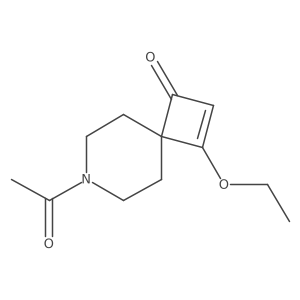 7-Acetyl-3-ethoxy-7-azaspiro[3.5]non-2-en-1-one结构式