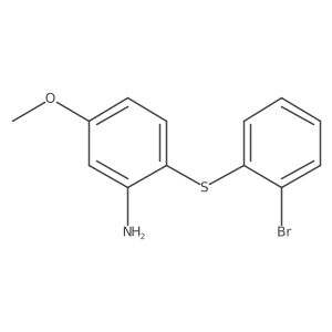 2-(2-bromophenyl)sulfanyl-5-methoxy-aniline Structure