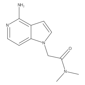 2-(4-amino-1H-pyrrolo[3,2-c]pyridin-1-yl)-N,N-dimethylacetamide结构式