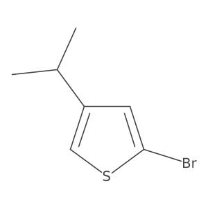 2-Bromo-4-(1-methylethyl)thiophene结构式