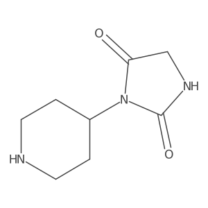 3-(4-Piperidinyl)-2,4-imidazolidinedione结构式
