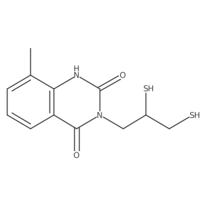 3-(2,3-Dimercaptopropyl)-8-methyl-2,4(1H,3H)-quinazolinedione Structure