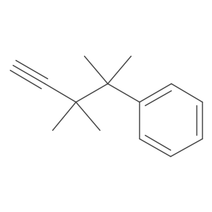 (2,3,3-Trimethylpent-4-yn-2-yl)benzene结构式