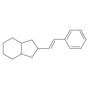 rel-(2R,3aS)-Hexahydro-2-[(1E)-2-phenylethenyl]-2H-isoxazolo[2,3-a]pyridine Structure