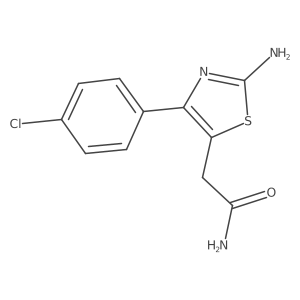 2-[2-Amino-4-(4-chlorophenyl)-1,3-thiazol-5-yl]acetamide Structure