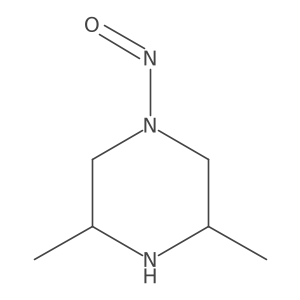 Piperazine, 3,5-dimethyl-1-nitroso- Structure