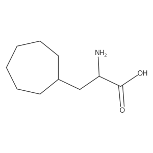 (R)-2-Amino-3-cycloheptylpropanoic acid Structure