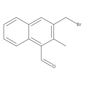 3-(Bromomethyl)-2-methyl-1-naphthalenecarboxaldehyde结构式