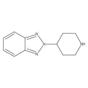 2H-Benzotriazole, 2-(4-piperidinyl)- Structure