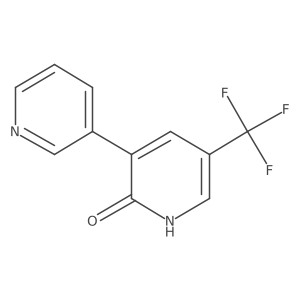 3-(Pyridin-3-yl)-5-(trifluoromethyl)pyridin-2-ol Structure