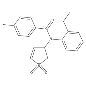 N-(1,1-dioxido-2,3-dihydrothiophen-3-yl)-N-(2-ethylphenyl)-4-methylbenzamide Structure