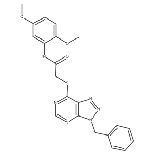 2-((3-benzyl-3H-[1,2,3]triazolo[4,5-d]pyrimidin-7-yl)thio)-N-(2,5-dimethoxyphenyl)acetamide Structure