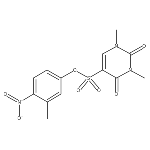 (3-methyl-4-nitro-phenyl) 1,3-dimethyl-2,4-dioxo-pyrimidine-5-sulfonate Structure