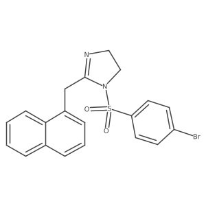 1-(4-bromobenzenesulfonyl)-2-[(naphthalen-1-yl)methyl]-4,5-dihydro-1H-imidazole结构式