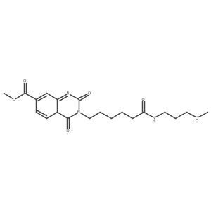 methyl 3-[6-(3-methoxypropylamino)-6-oxohexyl]-2,4-dioxo-4aH-quinazoline-7-carboxylate Structure