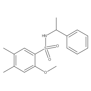 [(2-Methoxy-4,5-dimethylphenyl)sulfonyl](phenylethyl)amine结构式